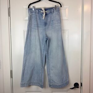 Miou Muse wide leg jeans tie waist sz medium